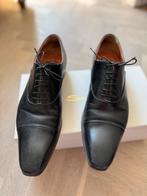 2 paar Santoni schoenen mt 9,1/2 zwart en bruin, Bruin, Ophalen of Verzenden, Gedragen, Veterschoenen