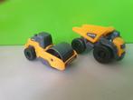 Dickie - Volvo Dump Truck en Wals [geel] 1/100, Kinderen en Baby's, Speelgoed | Speelgoedvoertuigen, Gebruikt, Ophalen of Verzenden