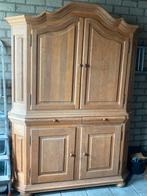 Eiken kast. Geloogd, Ophalen, Gebruikt, 25 tot 50 cm