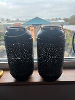 2x goud zwart kandelaar 32x15, 25 tot 50 cm, Ophalen of Verzenden, Zo goed als nieuw, Metaal