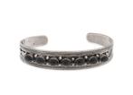 armband zilver  met onyx stenen indisch, Sieraden, Tassen en Uiterlijk, Armbanden, Ophalen of Verzenden, Zo goed als nieuw, Met edelsteen