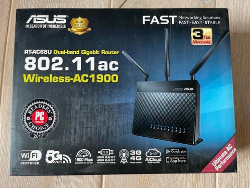 Asus RT-AC68U / AC1900 Router, Computers en Software, Routers en Modems, Zo goed als nieuw, Ophalen of Verzenden