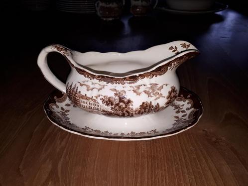 Avon Scenes bruin juskommen (sauciere), Antiek en Kunst, Antiek | Servies los, Ophalen of Verzenden
