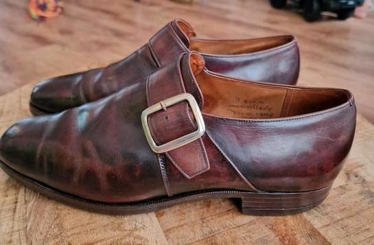 Heren gespschoenen maat 43. Volledig van leer. Church's, Kleding | Heren, Schoenen, Gedragen, Loafers, Bruin, Ophalen of Verzenden