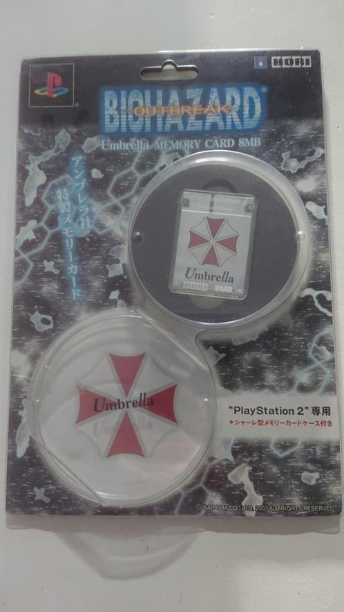 BioHazard Outbreak Umbrella Memory 8mb Card | PS2 - CiB NEW, Spelcomputers en Games, Spelcomputers | Sony PlayStation Consoles | Accessoires