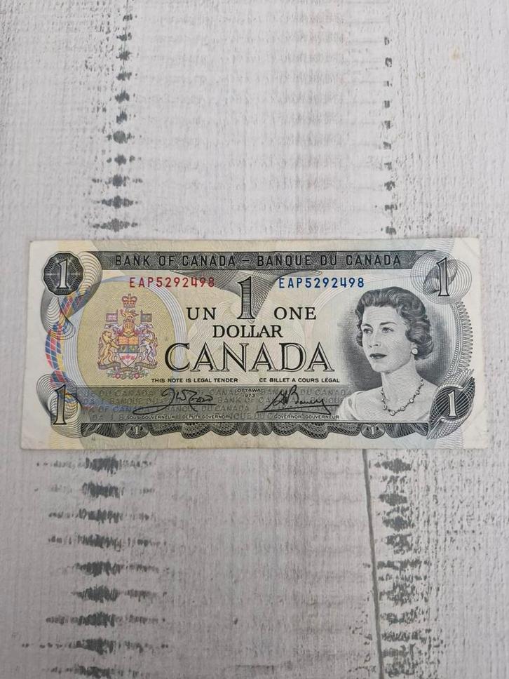 Canada 1 Dollar 1973 Bankbiljet, Postzegels en Munten, Bankbiljetten | Amerika, Noord-Amerika, Ophalen of Verzenden