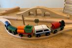houten treinbaan, Kinderen en Baby's, Speelgoed | Houten speelgoed, Overige typen, Gebruikt, Ophalen of Verzenden