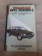 Vraagbaak Opel Rekord E, Ophalen of Verzenden