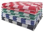 PARTIJ THEEDOEK GEBLOKT 65X65CM 100% KATOEN IN 4 KLEUREN, ., Nieuw, Ophalen of Verzenden, .