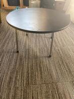 Bijzettafel Gispen stijl / bauhaus stijl, Huis en Inrichting, Ophalen, Rond, Hout, Minder dan 55 cm