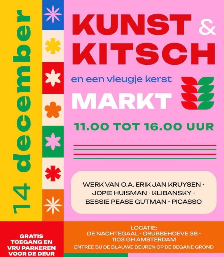 Kunst & Kitsch en een Vleugje Kerst Markt Bijlmer, Antiek en Kunst, Kunst | Overige Kunst, Ophalen