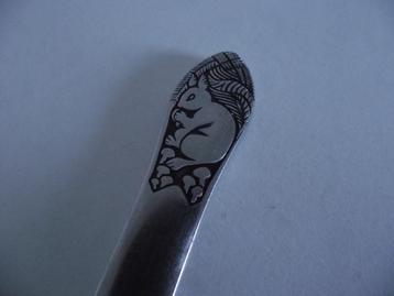 vintage Gero zilmeta Eekhoorn mesje kinderbestek mes 15,5 cm beschikbaar voor biedingen