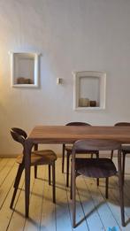 Artisan Neva Light walnoot design stoelen 4 stuks, Huis en Inrichting, Stoelen, Nieuw, Ophalen