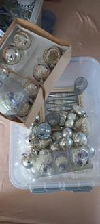 Zilver kleurige kerstspullen - x aantal antieke, Diversen, Kerst, Ophalen