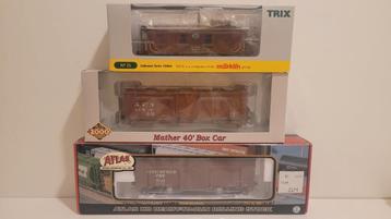 Trix, Altas, Walthers, 3x US wagons, NCY, AYC & Clinchfield beschikbaar voor biedingen