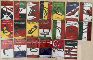Metalen wandbord F1 circuits 20x30 cm (aanbieding: 3=21€) beschikbaar voor biedingen