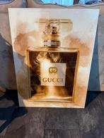 Glas schilderij gucci, Huis en Inrichting, Ophalen of Verzenden, Zo goed als nieuw, Schilderij, 75 cm of meer