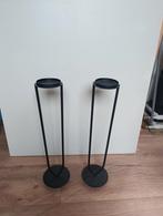 2 zwarte kandelaars 57 cm hoog., Huis en Inrichting, Woonaccessoires | Kandelaars en Kaarsen, Ophalen of Verzenden, Zo goed als nieuw