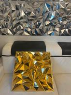 3D wandpanelen goud 50x50 cm spiegelend 8 euro per stuk, Ophalen of Verzenden, Nieuw