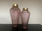 PTMD vaas / vazen roze goud, Overige kleuren, Ophalen of Verzenden, Minder dan 50 cm, Glas