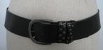 Riem / Ceintuur zwart leer met gesp en studs 95 cm x 6 cm, Ophalen of Verzenden, Nieuw