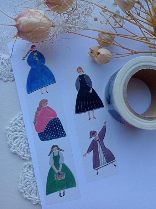 Cotori Cotori washitape bijna volle rol, Hobby en Vrije tijd, Scrapbooking, Zo goed als nieuw, Overige typen, Overige merken, Ophalen of Verzenden
