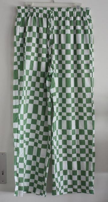 wit groene blokken broek  maat xl  beschikbaar voor biedingen