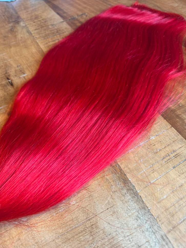 Rode Ponytail 100% Echt Haar - 71cm, 250g, Sieraden, Tassen en Uiterlijk, Uiterlijk | Haarverzorging, Nieuw, Pruik of Haarverlenging