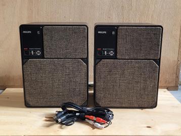 Philips RH 541 MFB vintage actieve speakers met kabels beschikbaar voor biedingen