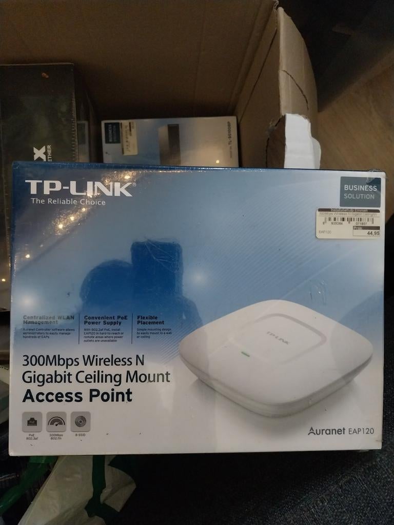 TP-Link EAP120 Access Point - Nieuw in doos, Computers en Software, Accesspoints, Ophalen of Verzenden, Nieuw, TP-Link
