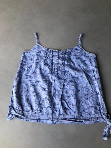 Blauw gebloemd America Today topje, maat M beschikbaar voor biedingen