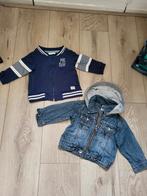 2x spijkerjas en vest, maat 80, Ophalen of Verzenden, Zo goed als nieuw, Jongetje of Meisje, Jasje