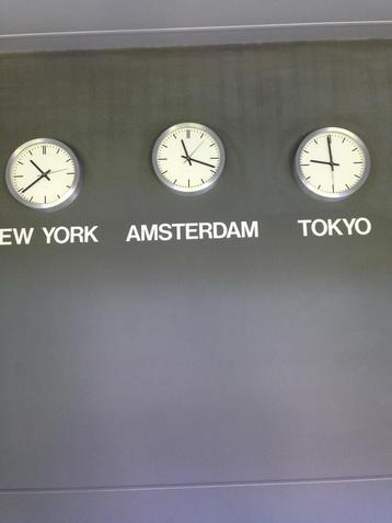 3 Wandklokken NIEUW IN VERPAKKING!! beschikbaar voor biedingen