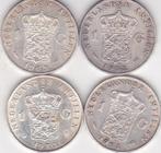 ANTILLEN 4 GULDENS 1952 - 1963 - 1964 - 1970 ZILVER, Postzegels en Munten, Munten | Nederland, Verzenden, Koningin Juliana, Zilver