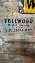fullwood melkmachine emaille bord, Ophalen of Verzenden