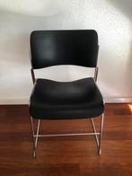 David rowland 40/4 howe chair stoel retro vintage design, Gebruikt, Zwart, Leer, Ophalen of Verzenden