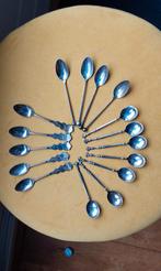 3 soorten verzilverde theelepeltjes, Antiek en Kunst, Antiek | Bestek, Ophalen of Verzenden