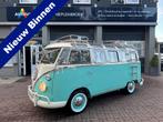 Volkswagen Kombi T1 samba bus (1975) schuifdak Mooie kleur s, Auto's, Oldtimers, Lederen bekleding, 54 pk, Zwart, Volkswagen