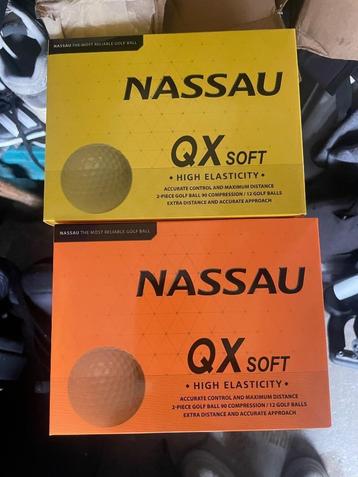Nassau QX Soft golfballen nieuw in doos beschikbaar voor biedingen
