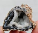 AGAAT en KWARTS geode uit BRAZILIE, Ophalen of Verzenden, Mineraal