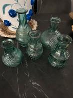 Vaasjes, Huis en Inrichting, Woonaccessoires | Vazen, Ophalen, Blauw, Minder dan 50 cm, Glas
