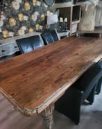 Oud grenen eettafel, Huis en Inrichting, Tafels | Eettafels, Ophalen, Gebruikt, 200 cm of meer, 50 tot 100 cm