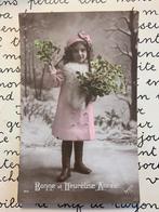 1913 Bonne et Heureuse Année - meisje in roze jasje (II), Ophalen of Verzenden, Voor 1920, Gelopen, Feest(dag)