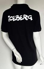 Polo Shirt Zwart Iceberg L 1x gedragen Authentiek, Kleding | Heren, T-shirts, Nieuw, Maat 52/54 (L), Iceberg, Ophalen of Verzenden