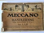 Meccano handleiding voor No. 00 tot 3, uitgave 1926. Rek5, Antiek en Kunst, Antiek | Speelgoed, Ophalen of Verzenden