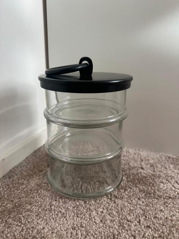 Glazen Stapelbakjes voor Bewaren, Huis en Inrichting, Keuken | Tupperware, Gebruikt, Bak of Kom, Wit, Ophalen