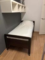 Elektrisch verstelbaar senioren bed, Ophalen, 90 cm, Eenpersoons, Bruin