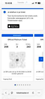 Official platinum tickets Guns n Roses, Drie personen of meer, Juni