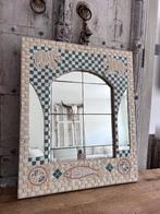 Unieke handgemaakte spiegel, Boho Ibiza Mediterrane stijl, Huis en Inrichting, Woonaccessoires | Spiegels, Ophalen, Zo goed als nieuw