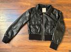 Zwarte (vegan) leren jas - maat XS/S Esprit, Zwart, Ophalen of Verzenden, Maat 36 (S), Gedragen